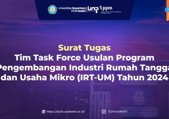 Surat Tugas Tim Task Force Usulan Program Pengembangan Industri Rumah Tangga dan Usaha Mikro (IRT-UM) Tahun 2024