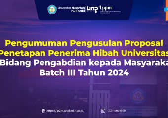 Pengumuman Penerimaan Proposal Pengabdian kepada MasyarakatBatch III Tahun 2024