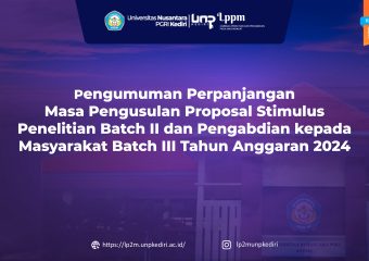 Pengumuman Perpanjangan Masa Pengusulan Proposal Stimulus Penelitian Batch II dan Pengabdian kepadaMasyarakat Batch III Tahun Anggaran 2024